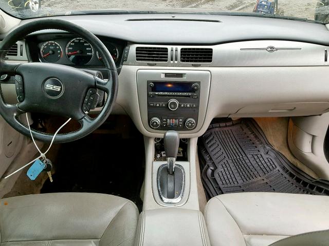 2G1WD58CX79324978 - 2007 CHEVROLET IMPALA SUP შავი ფოტო 9