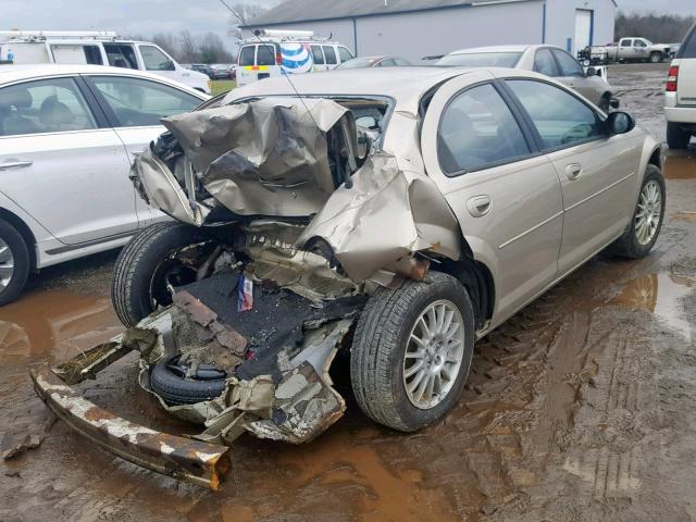 1C3EL46X94N407367 - 2004 CHRYSLER SEBRING LX GOLD photo 4