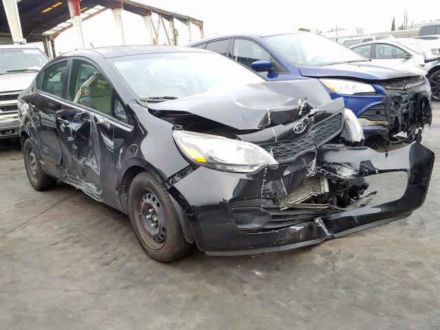 KNADM4A38C6083519 - 2012 KIA RIO LX BLACK photo 1