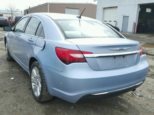 1C3CCBBB0CN192661 - 2012 CHRYSLER 200 TOURIN BLUE photo 3