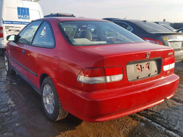 1HGEJ6220XL007237 - 1999 HONDA CIVIC DX RED photo 3