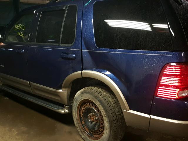 1FMZU74K84UA87298 - 2004 FORD EXPLORER E BLUE photo 9