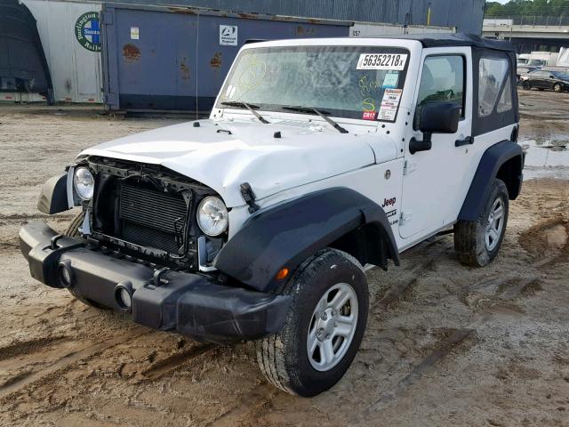 1C4AJWAG2HL541271 - 2017 JEEP WRANGLER S WHITE photo 2