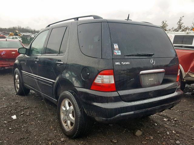 4JGAB75E92A371288 - 2002 MERCEDES-BENZ ML 500 BLACK photo 3