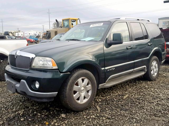5LMEU78H33ZJ30375 - 2003 LINCOLN AVIATOR 绿色 照片 2