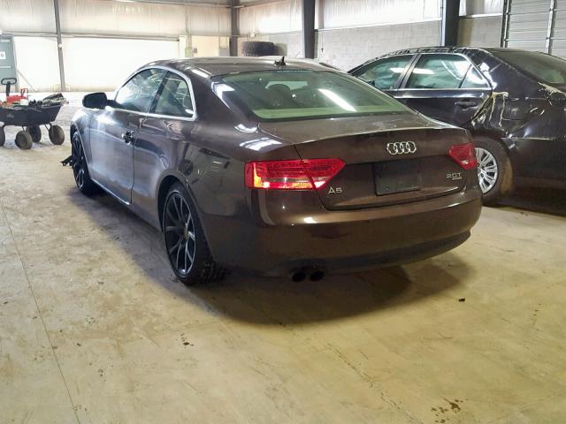 WAULFAFR5CA020585 - 2012 AUDI A5 PREMIUM BROWN photo 3