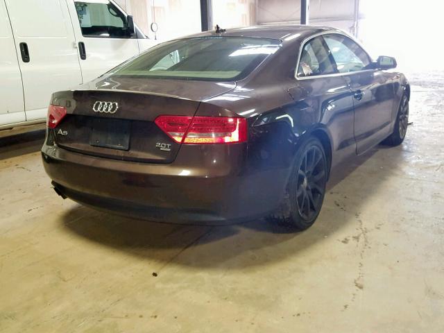 WAULFAFR5CA020585 - 2012 AUDI A5 PREMIUM BROWN photo 4