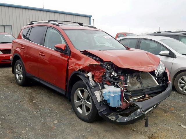 2T3RFREV7FW257336 - 2015 TOYOTA RAV4 XLE RED photo 1