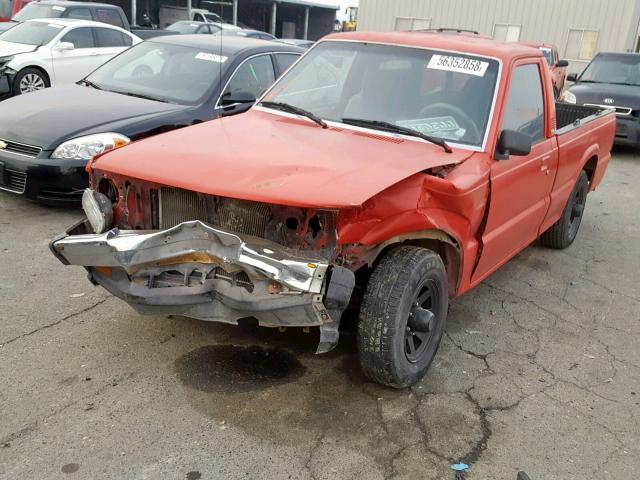 JM2UF1230P0395090 - 1993 MAZDA B2200 SHOR RED photo 2