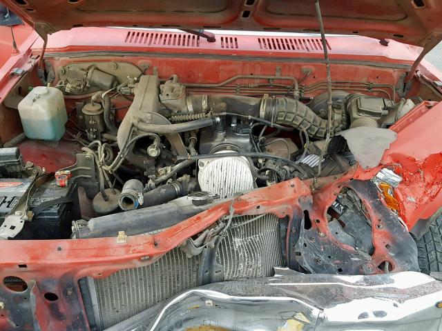 JM2UF1230P0395090 - 1993 MAZDA B2200 SHOR RED photo 7