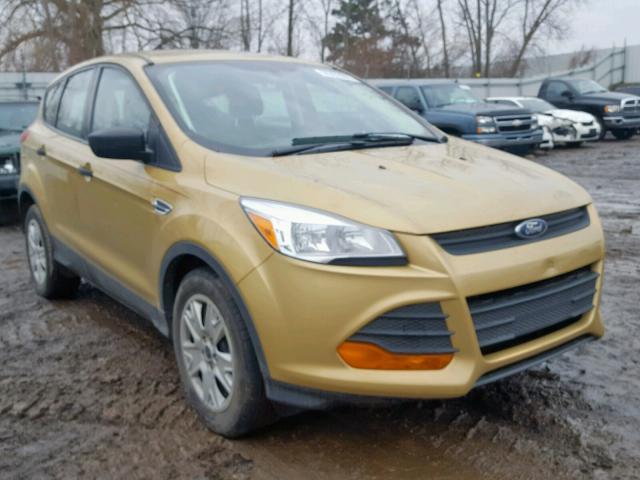 1FMCU0F75EUC49072 - 2014 FORD ESCAPE S GOLD photo 1