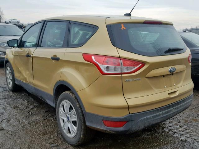 1FMCU0F75EUC49072 - 2014 FORD ESCAPE S GOLD photo 3