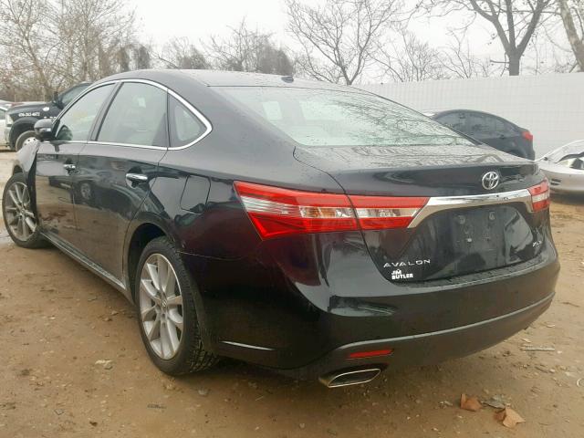 4T1BK1EB4FU136972 - 2015 TOYOTA AVALON XLE BLACK photo 3