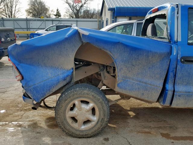 1B7FL26X6XS135418 - 1999 DODGE DAKOTA BLUE photo 9