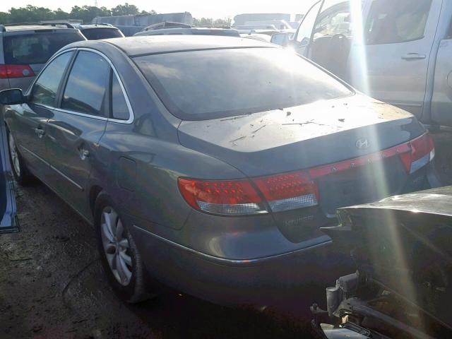 KMHFC46F76A086975 - 2006 HYUNDAI AZERA SE GREEN photo 3