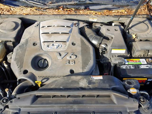 KMHFC46F76A086975 - 2006 HYUNDAI AZERA SE GREEN photo 7