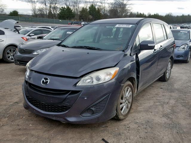 JM1CW2BL3D0150656 - 2013 MAZDA 5 GRAY photo 2