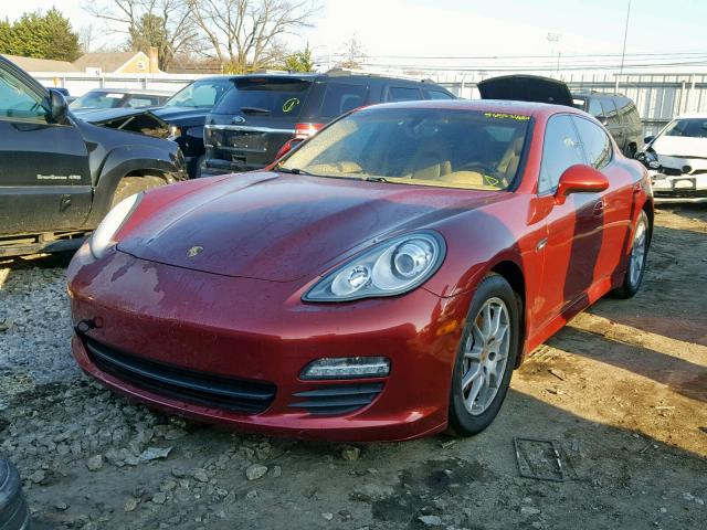 WP0AA2A74CL012664 - 2012 PORSCHE PANAMERA 2 RED photo 2