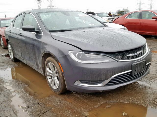 1C3CCCAB9GN150910 - 2016 CHRYSLER 200 LIMITE CHARCOAL photo 1