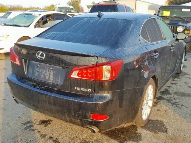 JTHBF5C24C5167534 - 2012 LEXUS IS 250 BLACK photo 4