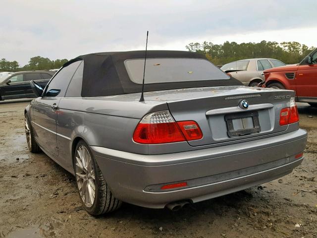 WBABW33466PX86164 - 2006 BMW 325 CI SILVER photo 3