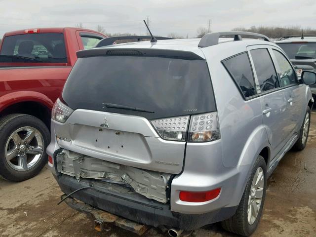 JA4JT3AW0BU023204 - 2011 MITSUBISHI OUTLANDER SILVER photo 4