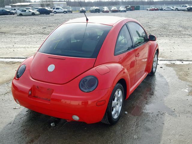3VWCB21C32M454137 - 2002 VOLKSWAGEN NEW BEETLE წითელი ფოტო 4