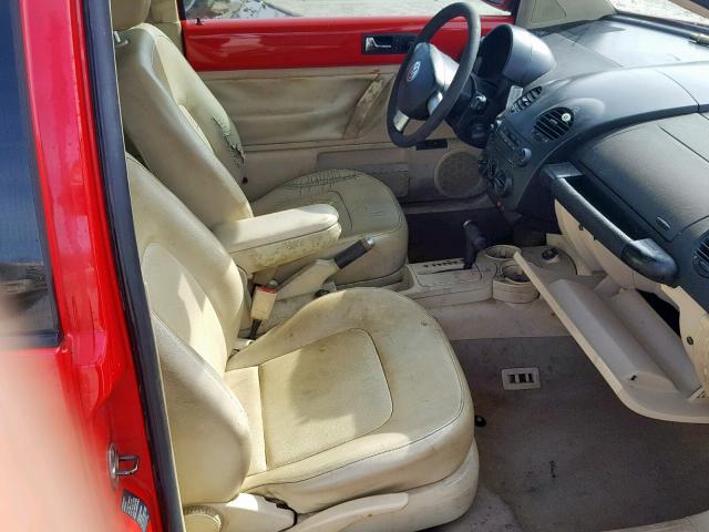 3VWCB21C32M454137 - 2002 VOLKSWAGEN NEW BEETLE წითელი ფოტო 5
