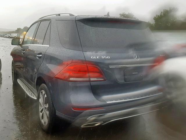 4JGDA5HB6GA691908 - 2016 MERCEDES-BENZ GLE 350 4M GRAY photo 3