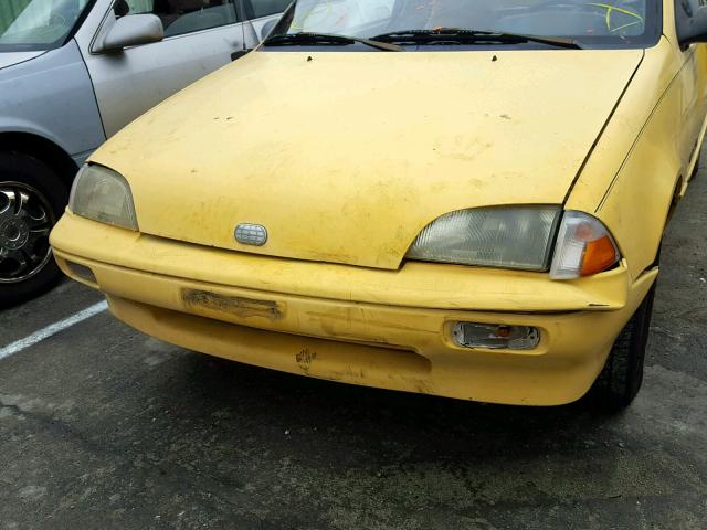 JG1MR3362LK761526 - 1990 GEO METRO LSI YELLOW photo 9