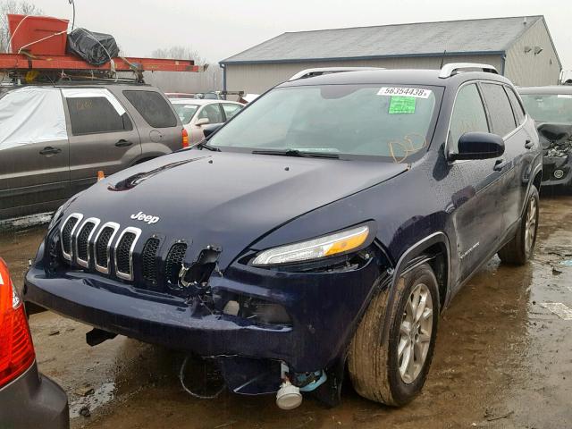 1C4PJLCBXEW249372 - 2014 JEEP CHEROKEE L BLUE photo 2