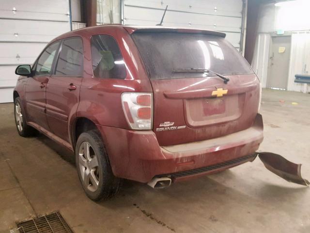 2CNDL937186343789 - 2008 CHEVROLET EQUINOX SP MAROON photo 3