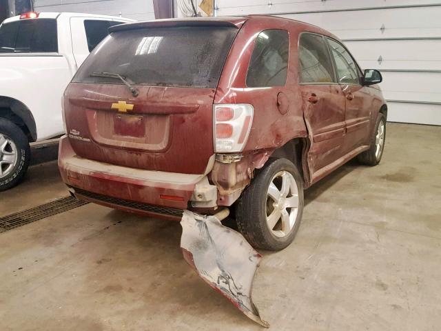 2CNDL937186343789 - 2008 CHEVROLET EQUINOX SP MAROON photo 4