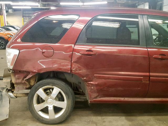 2CNDL937186343789 - 2008 CHEVROLET EQUINOX SP MAROON photo 9