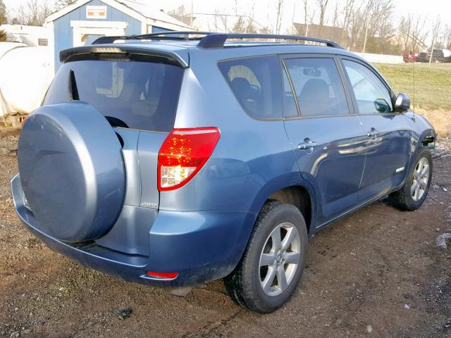 JTMBD31V875091265 - 2007 TOYOTA RAV4 LIMIT BLUE photo 4