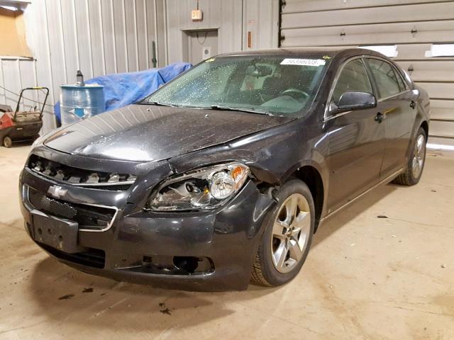 1G1ZH57B594180045 - 2009 CHEVROLET MALIBU 1LT BLACK photo 2