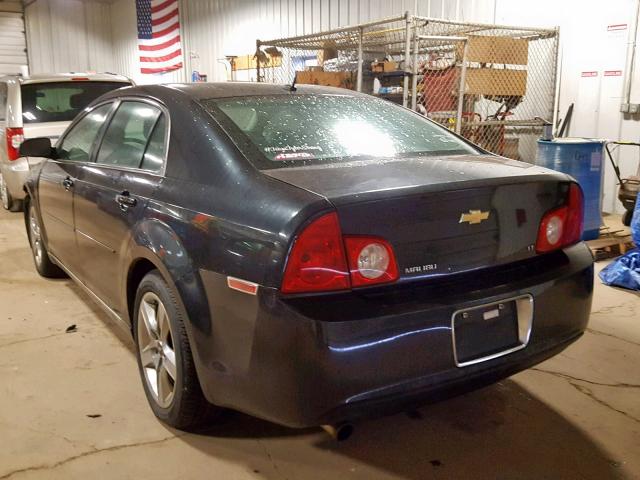1G1ZH57B594180045 - 2009 CHEVROLET MALIBU 1LT BLACK photo 3