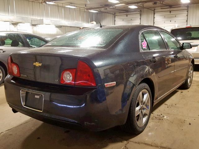 1G1ZH57B594180045 - 2009 CHEVROLET MALIBU 1LT BLACK photo 4