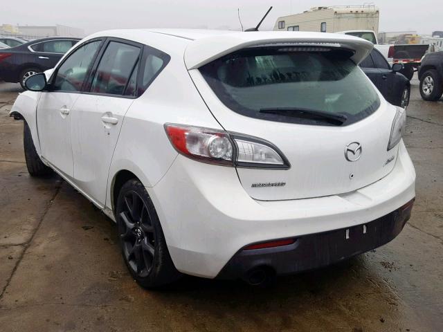 JM1BL1L42D1731131 - 2013 MAZDA SPEED 3 WHITE photo 3