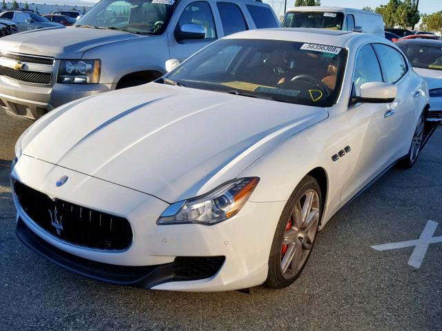 ZAM56RPA0G1190972 - 2016 MASERATI QUATTROPOR WHITE photo 2