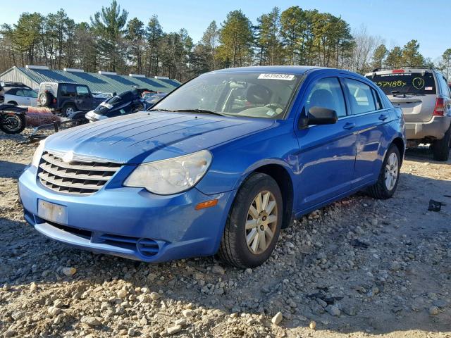 1C3LC46R78N138302 - 2008 CHRYSLER SEBRING LX BLUE photo 2