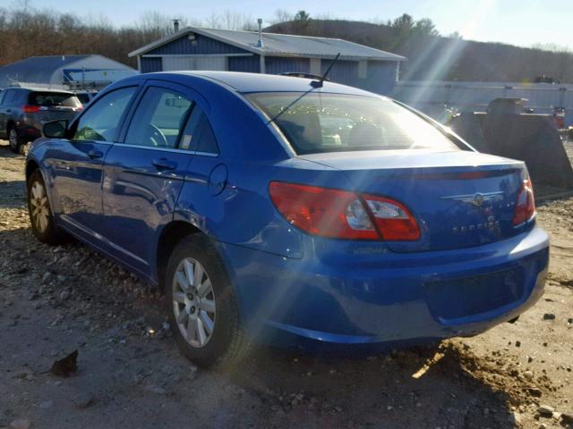 1C3LC46R78N138302 - 2008 CHRYSLER SEBRING LX BLUE photo 3