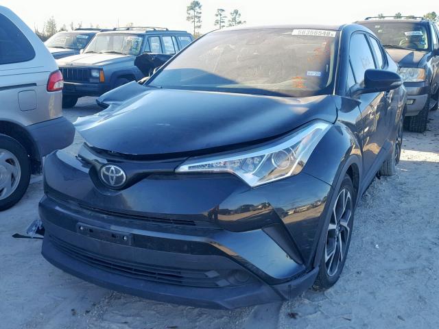 JTNKHMBX4J1003199 - 2018 TOYOTA C-HR XLE CHARCOAL photo 2