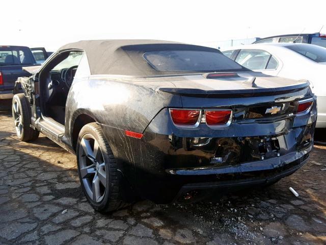 2G1FK3DJXB9181019 - 2011 CHEVROLET CAMARO 2SS BLACK photo 3