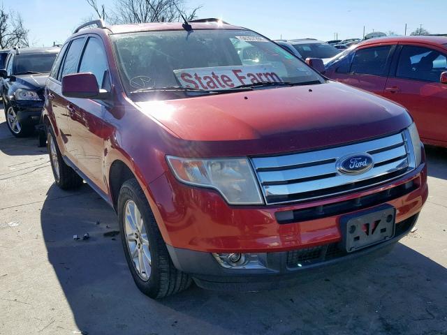 2FMDK38C49BA99151 - 2009 FORD EDGE SEL MAROON photo 1