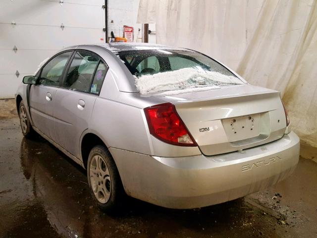 1G8AJ52F23Z134261 - 2003 SATURN ION LEVEL SILVER photo 3