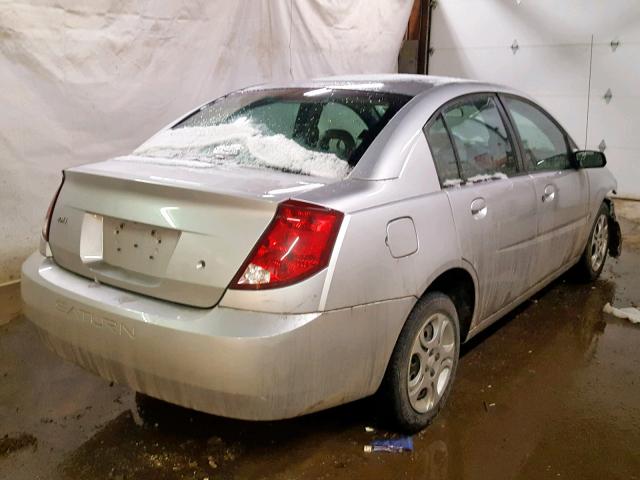 1G8AJ52F23Z134261 - 2003 SATURN ION LEVEL SILVER photo 4