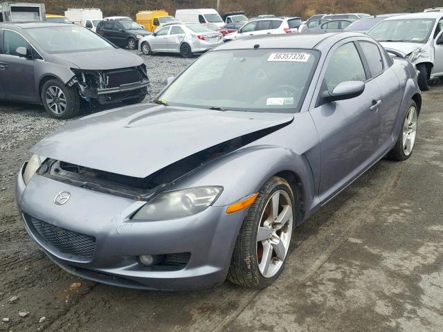 JM1FE17N850148858 - 2005 MAZDA RX8 GRAY photo 2