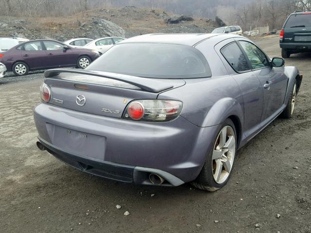 JM1FE17N850148858 - 2005 MAZDA RX8 GRAY photo 4