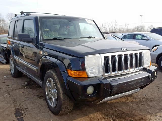 1J8HG58237C580797 - 2007 JEEP COMMANDER BLACK photo 1